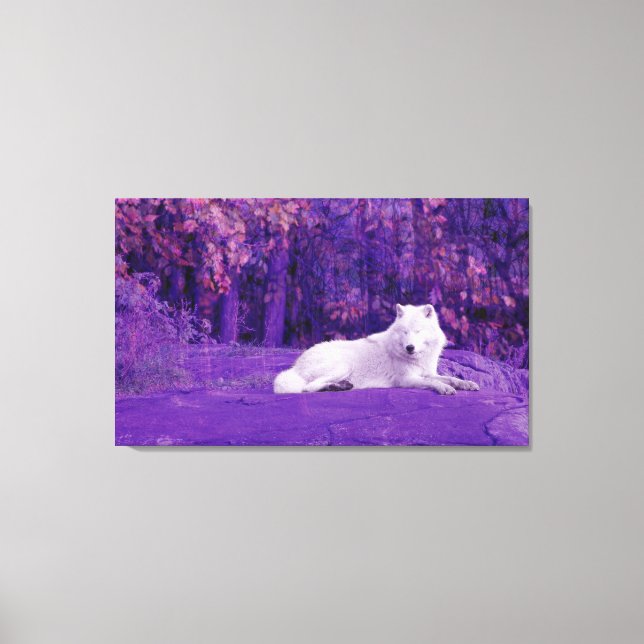Fantasy Wolf Canvas Print (Front)