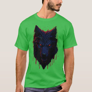 Fantasy Wolf Illustration 3D Vector Art in Pastel  T-Shirt