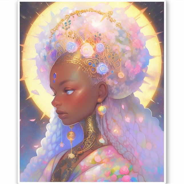 Fantasy Woman African American Art (Front)