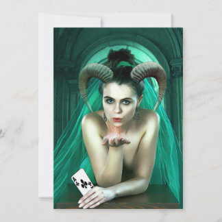 Fantasy Woman Playing Poker
