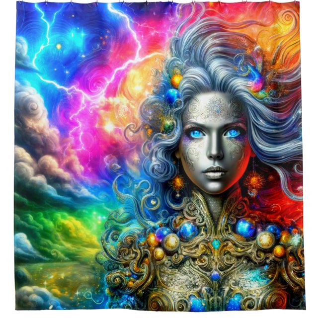 Fantasy Woman Shower Curtain (Front)