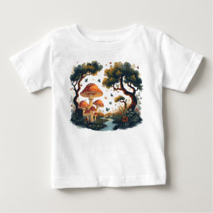 Fantasy Woodland Artwork – Luminescent Trees Baby T-Shirt