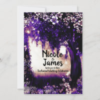 Fantasy Woodland Enchanted Purple Forest Wedding