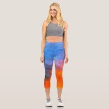 Fantasy world at mountains poster capri leggings