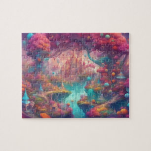 Fantasy World Colorful Magic Castle Jigsaw Puzzle
