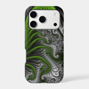 Fantasy World Green And Grey Abstract Fractal Art
