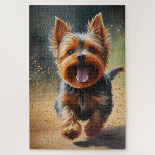 Fantasy Yorkshire Terrier Surreal Dog Art Jigsaw Puzzle