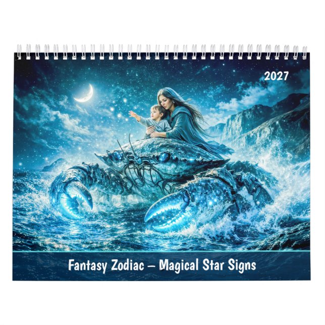 Fantasy Zodiac – Magical Star Signs Calendar (Cover)