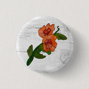 Fantasyblume 3 cm round badge