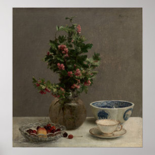 Fantin-Latour - Bowl Of Cherries Japanese Bowl Poster