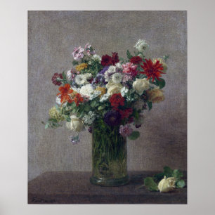 Fantin-Latour - Flowers From Normandy Poster