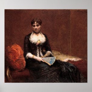 Fantin-Latour - Portrait Of Madame Leon Maitre Poster