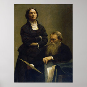 Fantin-Latour - Retrato From Mr. E Mrs. Edwards Poster