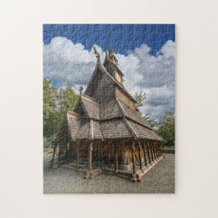 Fantoft Stave Church, Bergen, Norway Jigsaw Puzzle