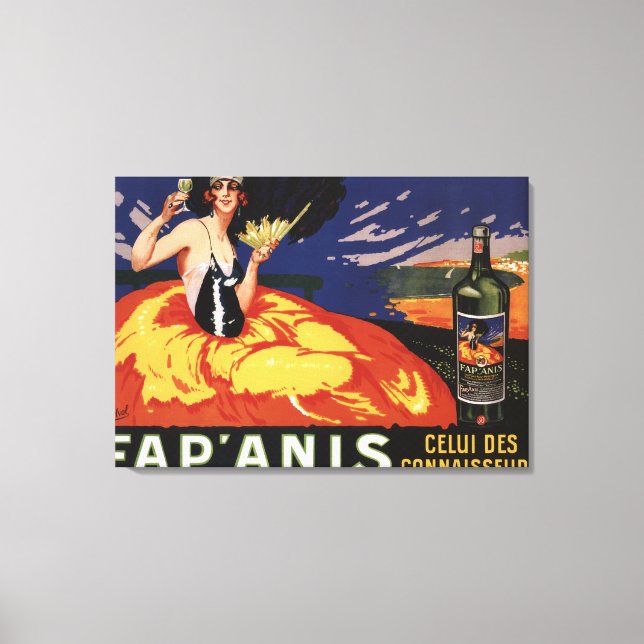 Fap'Anis Celui Des Connaisseurs Canvas Print (Front)