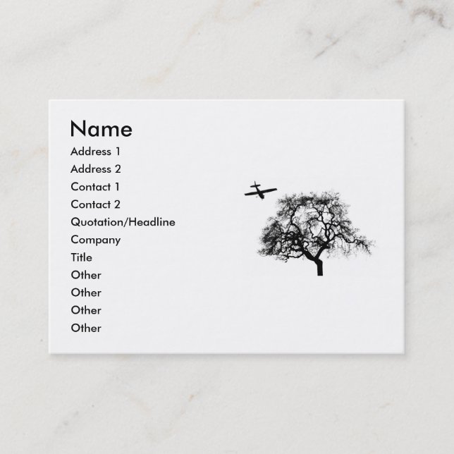 far and away business card (Front)