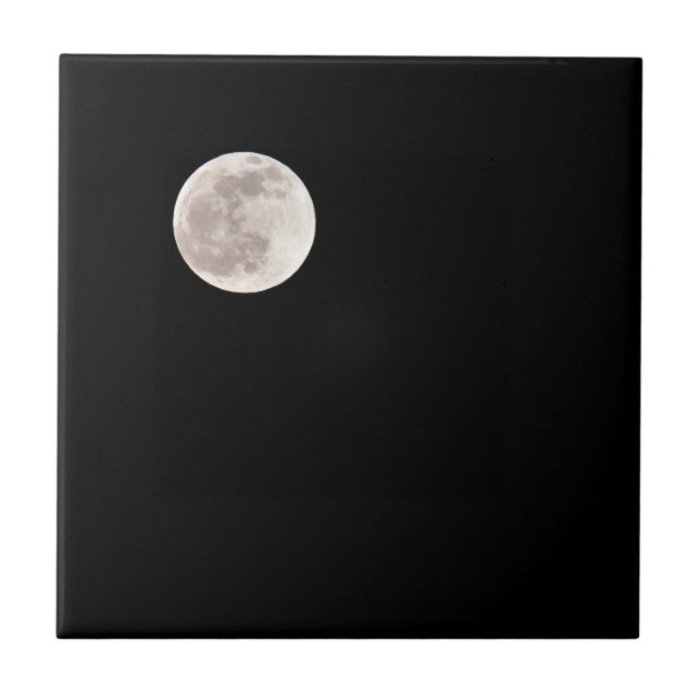 Far Away Full Moon Tile (Front)