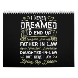Far In Law Of A Freaking Awesome Daughter In Law Calendar