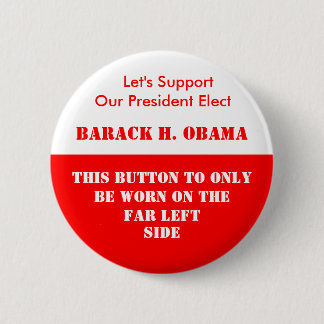 FAR LEFT SUPPORT 6 CM ROUND BADGE