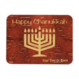 Far North Chanukkah - Inner Birch Bark Magnetic In Magnet