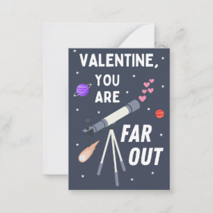 Far Out Classroom Valentine's Day Card