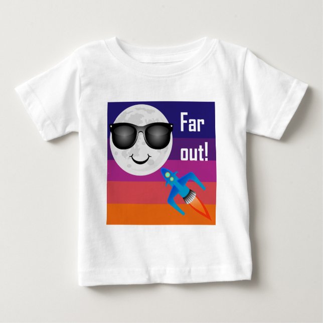 Far Out Design - Baby Fine Jersey T-Shirt (Front)