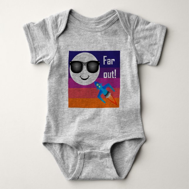 Far Out Design - Baby Jersey Bodysuit (Front)