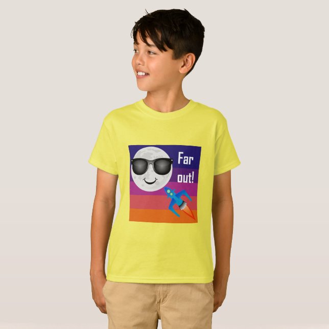 Far Out Design - Kids' Basic T-Shirt (Front Full)