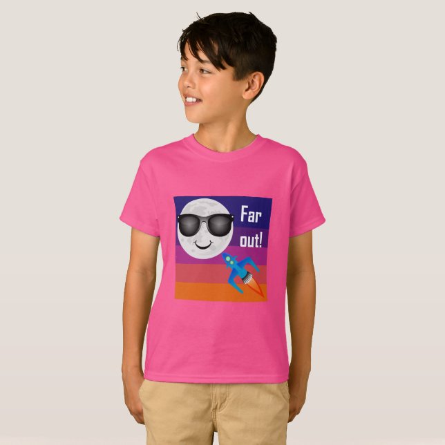 Far Out Design - Kids' Basic T-Shirt (Front Full)