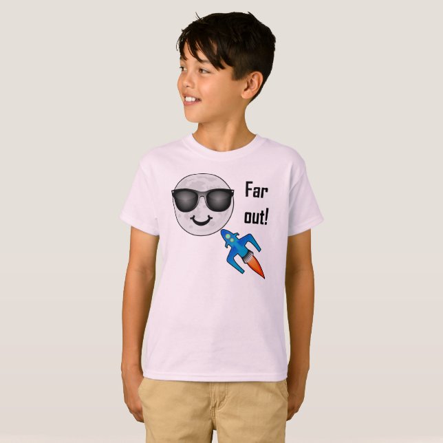 Far Out Design - Kids' Basic T-Shirt (Front Full)