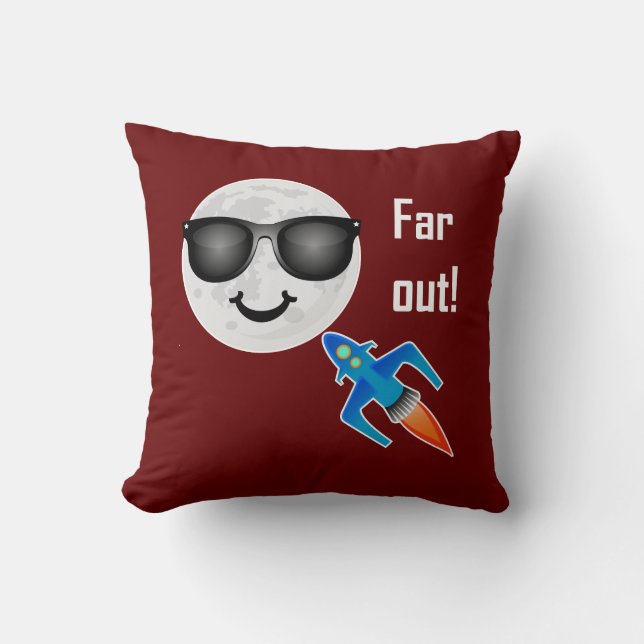 Far Out Design - Throw Pillow 16" x 16" (Front)