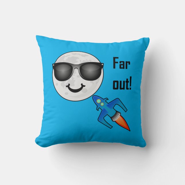 Far Out Design - Throw Pillow 16" x 16" (Front)