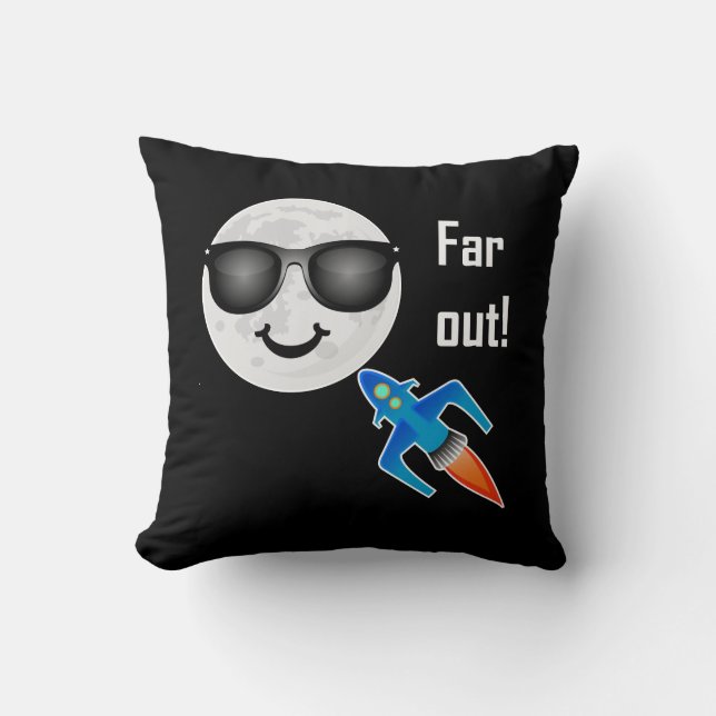 Far Out Design - Throw Pillow 16" x 16" (Front)