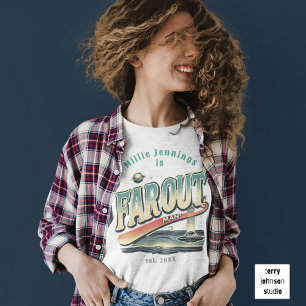 Far Out Man Retro 60’s Slogan Personalised T-Shirt