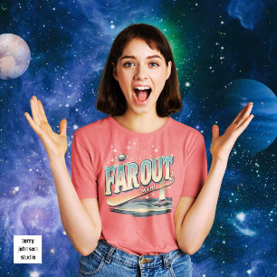 Far Out Man Retro 60’s Slogan Personalised  Tri-Blend Shirt