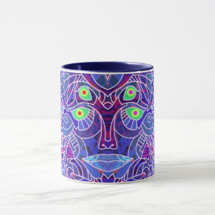 Far Out Perspectives in Plum and Periwinkle Mug