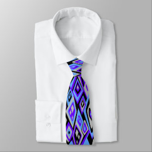 Far Out Retro Abstract Two-side Printed Tie