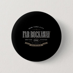 Far Rockaway Queens Nyc Vacation Souvenir 6 Cm Round Badge