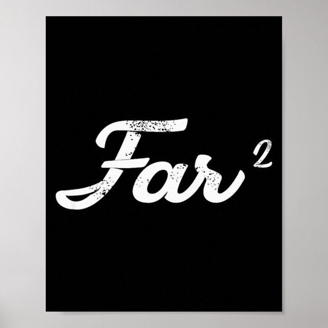 Far Squared Farfar Swedish Or Danish Grandpa Funny Poster (Front)