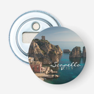 Faraglioni and Tonnara in Scopello, Sicily Bottle Opener