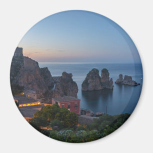 Faraglioni and Tonnara in Scopello, Sicily Magnet