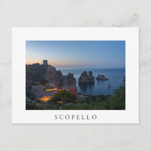 Faraglioni and Tonnara in Scopello, Sicily Postcard