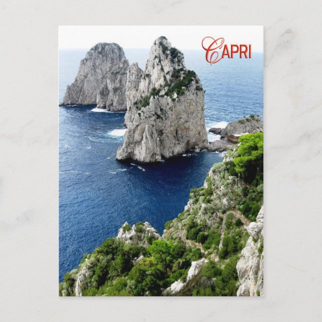 Faraglioni stacks, Capri, Italy Postcard (Front)
