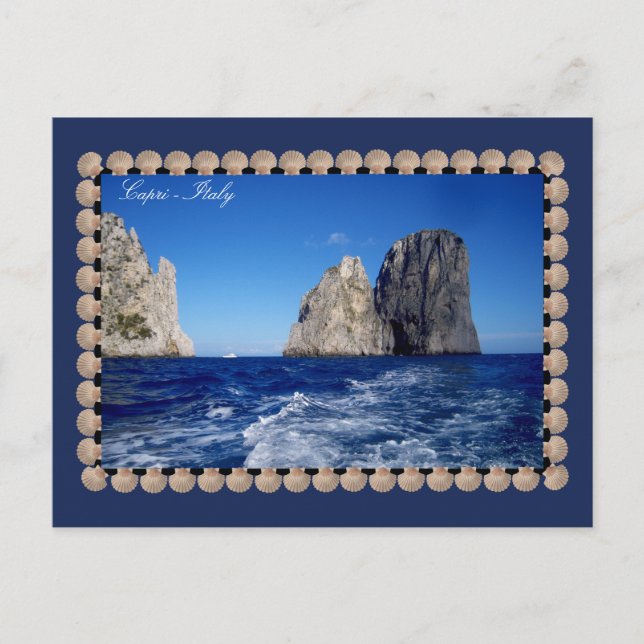 Faraglioni Stacks, Isle of Capri - Gulf of Naples Postcard (Front)