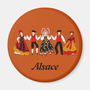 Farandole d'Alsace, France Magnet