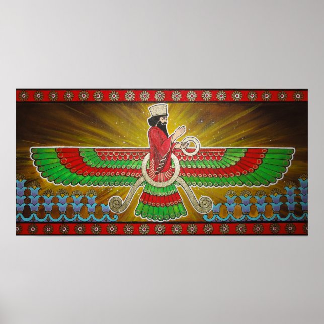 Faravahar Painting Poster (Front)