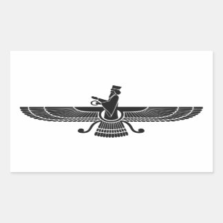 Faravahar Rectangular Sticker