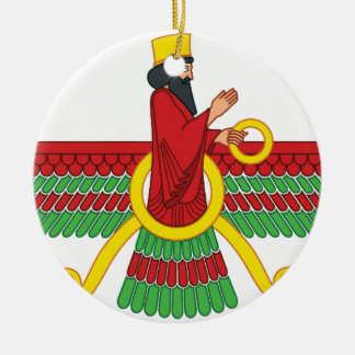 Faravahar Symbol Ceramic Tree Decoration