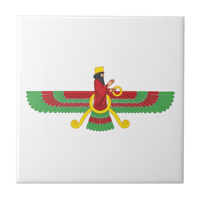 Faravahar Symbol Tile (Front)