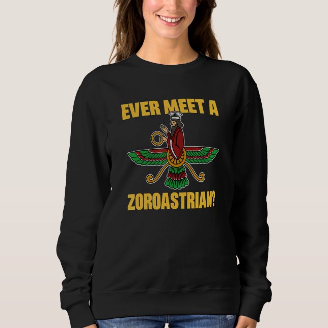 Faravahar Zoroastrianism Zarathustra Symbol philos Sweatshirt (Front)